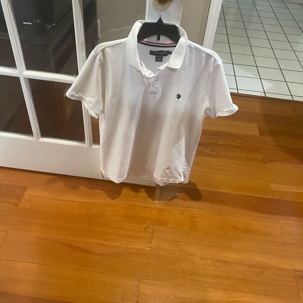 White / Black Polo Shirt